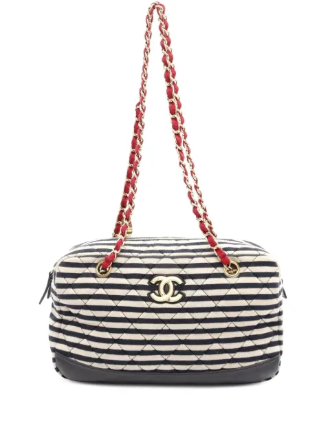 CHANEL Pre-Owned bolsa de hombro Coco Sailor de jersey y piel de cordero capitonada 2014