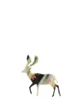 CHANEL Pre-Owned 2001 Resin CC Reindeer Brooch costume brooch - Grey