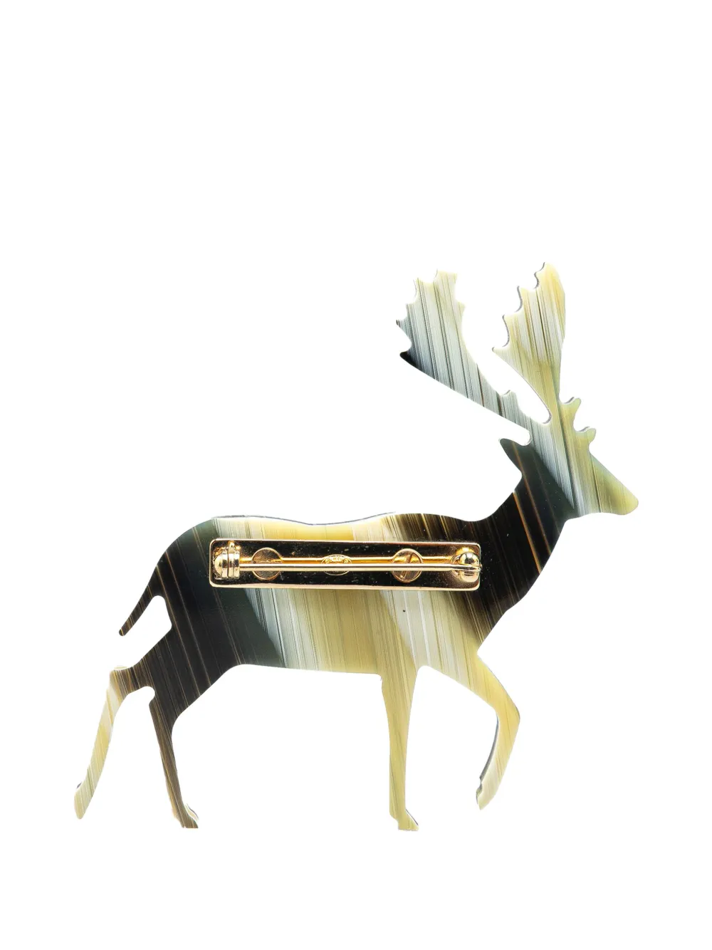 CHANEL Pre-Owned 2001 Resin CC Reindeer Brooch costume brooch | Image 2