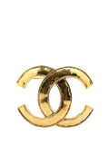CHANEL Pre-Owned 1994 Gold Plated CC Brooch costume brooch
