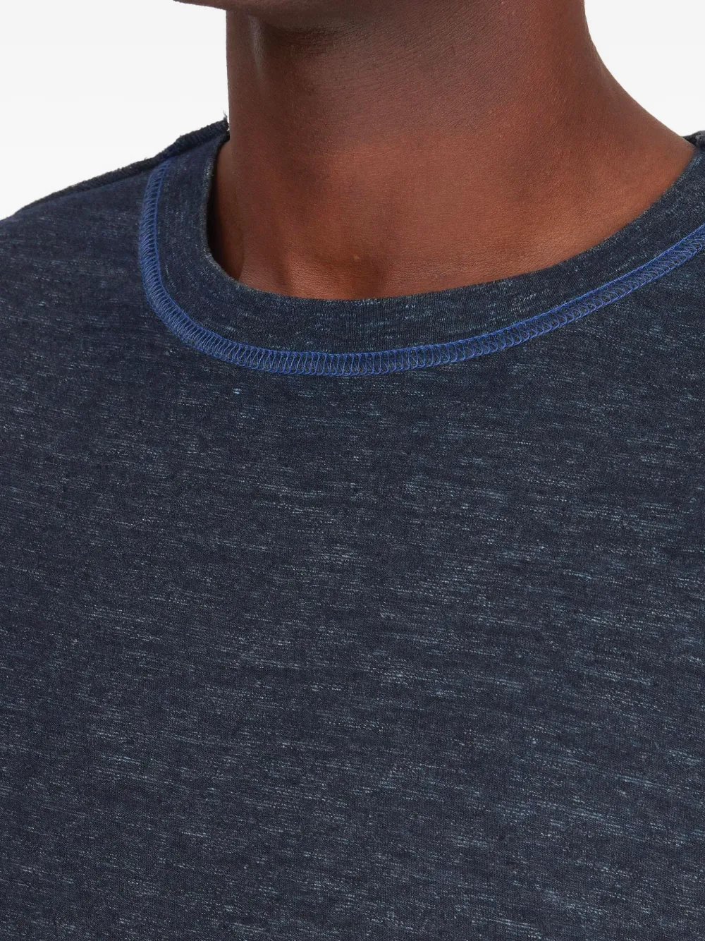 Maison Margiela T-shirt met kenmerkend vier stiksels Blauw