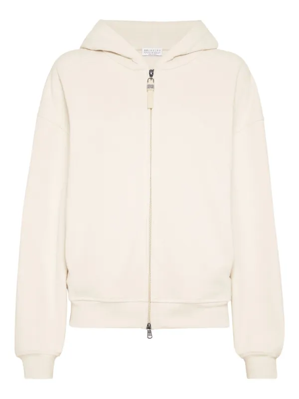 Brunello Cucinelli ジップアップ パーカー | ニュートラル | FARFETCH JP