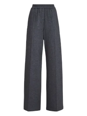 Giorgio Armani sequin-embellished Pinstripe Trousers | Black