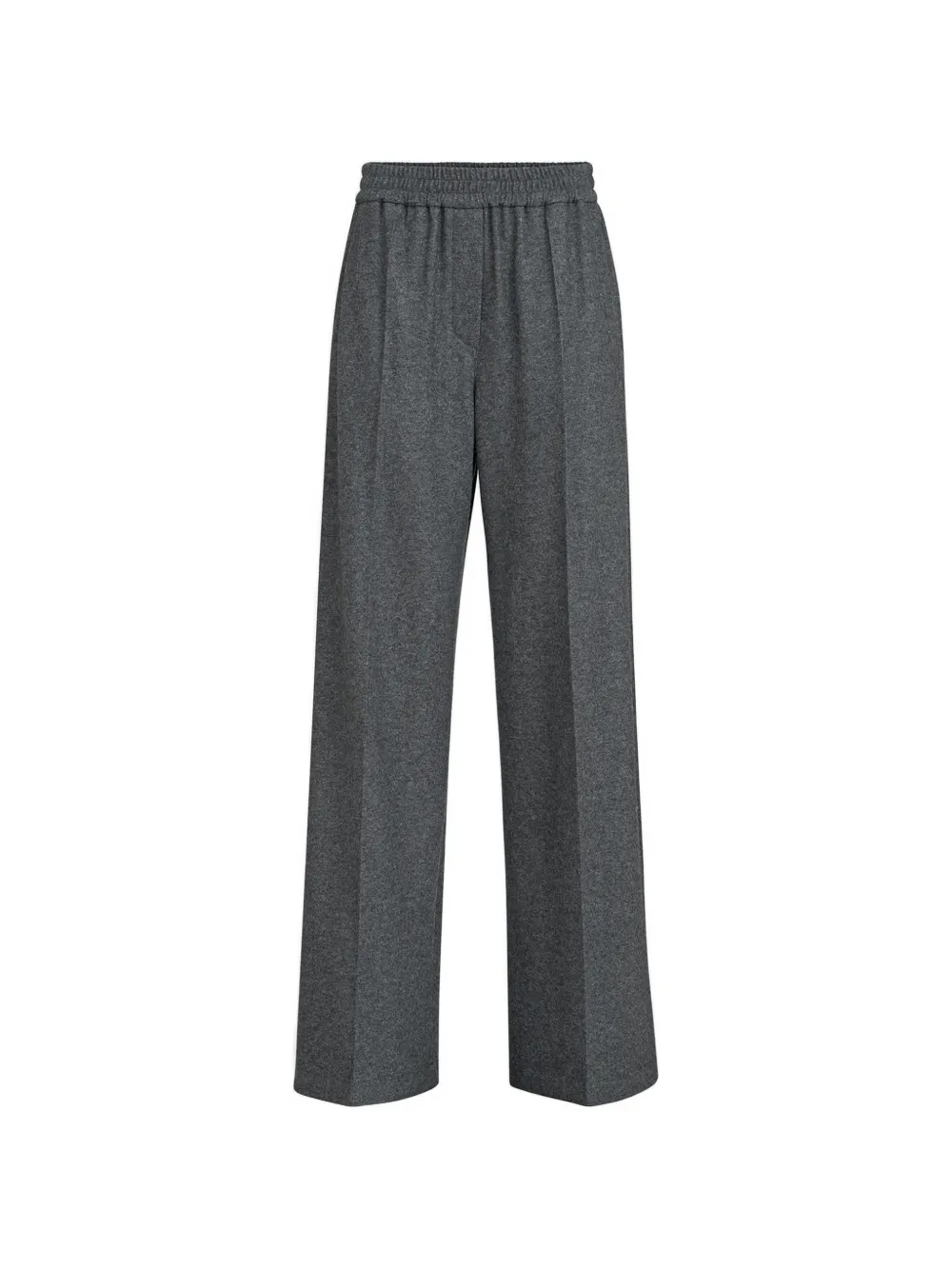 Brunello Cucinelli mélange-effect trousers - Grigio