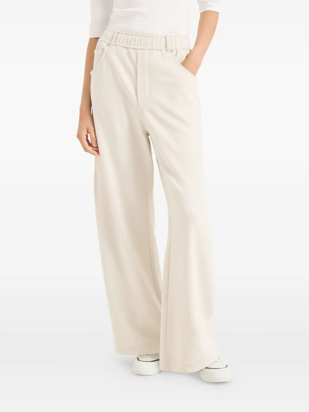 Brunello Cucinelli Elasticated Track Pants In Multi