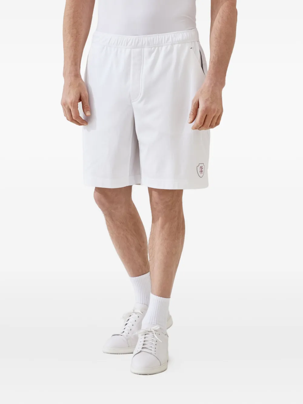 Brunello Cucinelli Shorts met elastische taille Wit