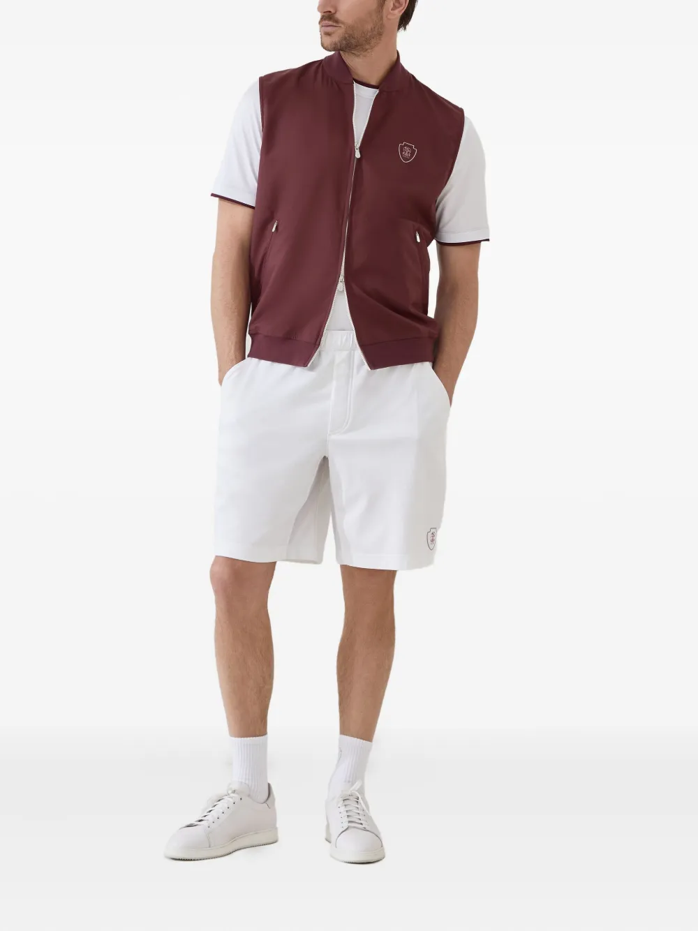 Brunello Cucinelli Shorts met elastische taille Wit