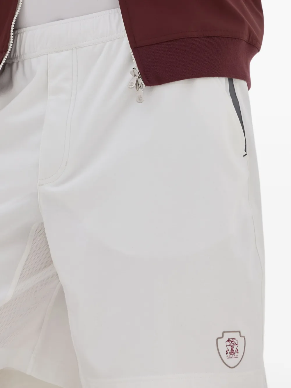 Brunello Cucinelli Shorts met elastische taille Wit