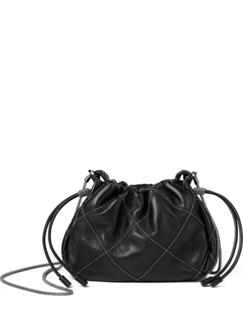 Brunello Cucinelli quilted drawstring bucket bag