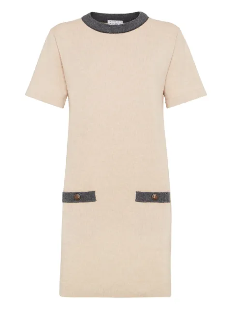 Brunello Cucinelli pocket trim mini dress