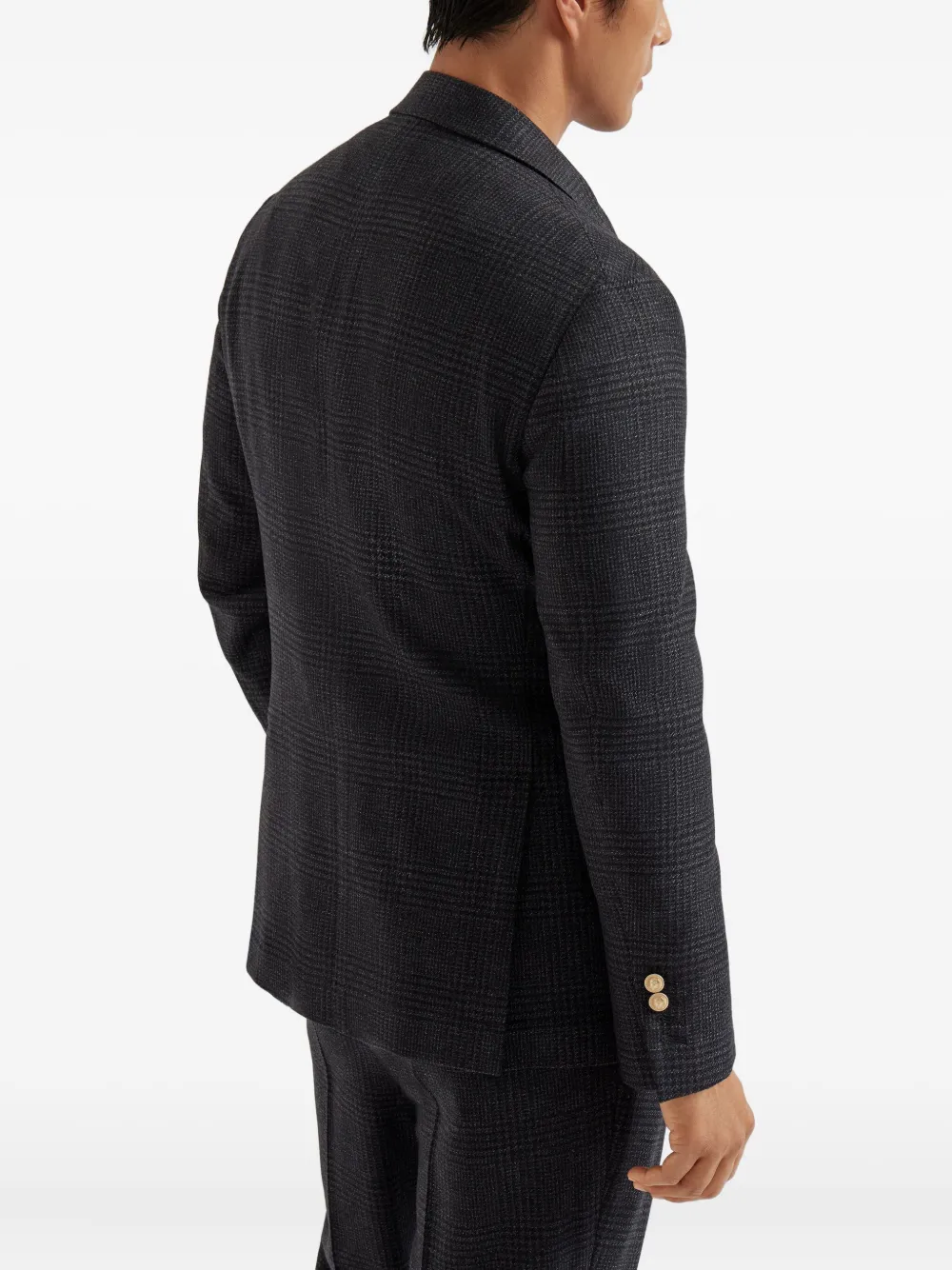Brunello Cucinelli Blazer met dubbele rij knopen Grijs