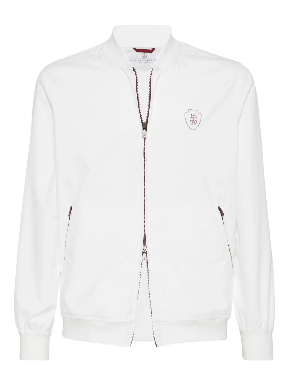 Brunello Cucinelli Jack met logoplakkaat Wit