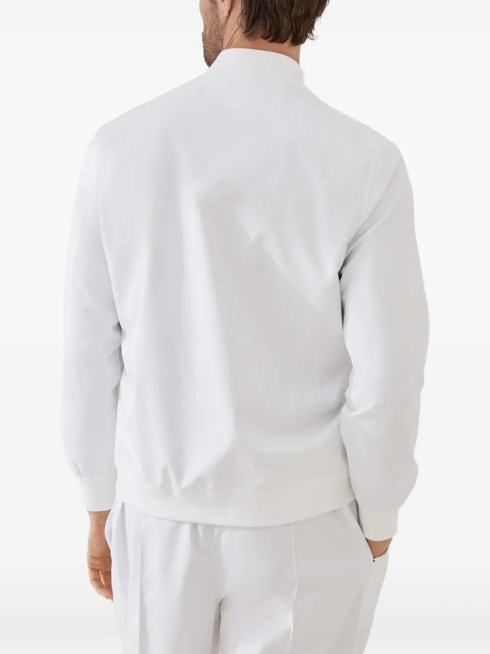 Brunello Cucinelli Jack met logoplakkaat Wit