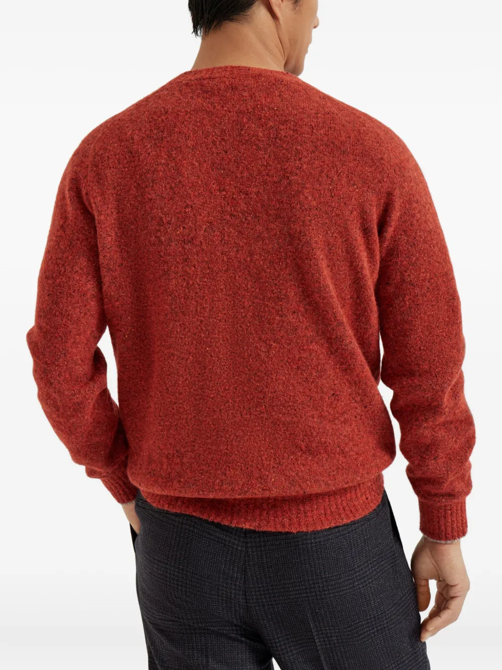 Brunello Cucinelli Trui met ronde hals Oranje