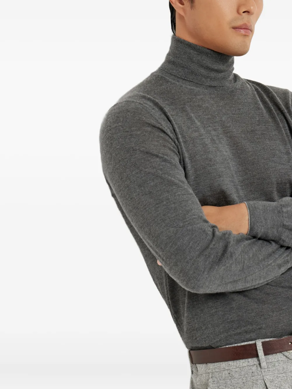 Brunello Cucinelli Top met col Grijs