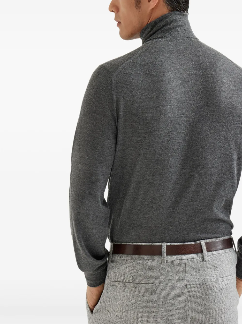 Brunello Cucinelli Top met col Grijs
