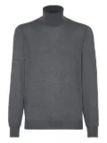 Brunello Cucinelli roll-neck top - Grey