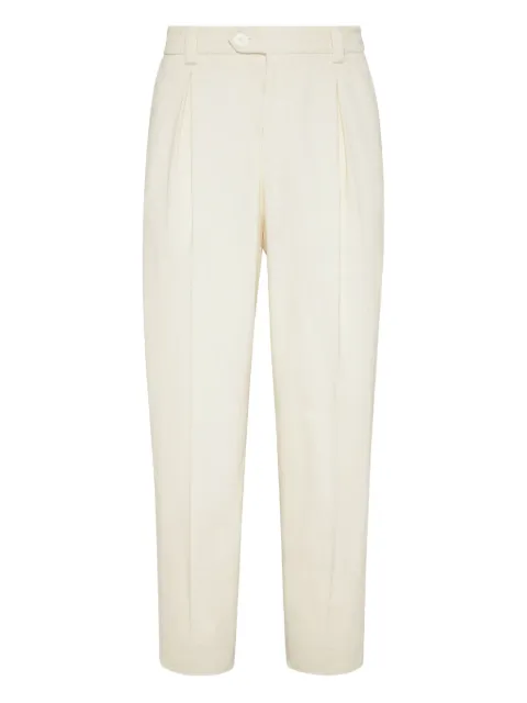 Brunello Cucinelli cotton straight-leg trousers