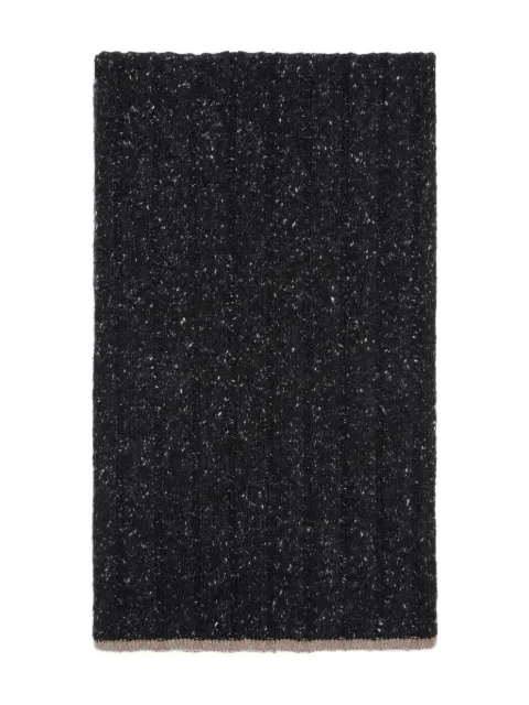 Brunello Cucinelli ribbed cashmere scarf