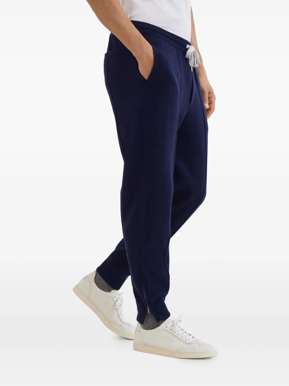 Brunello Cucinelli Kasjmier trainingsbroek Blauw