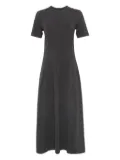 Brunello Cucinelli short-sleeve jersey midi dress - Grey