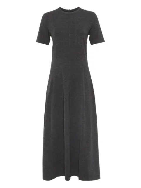 Brunello Cucinelli short-sleeve jersey midi dress