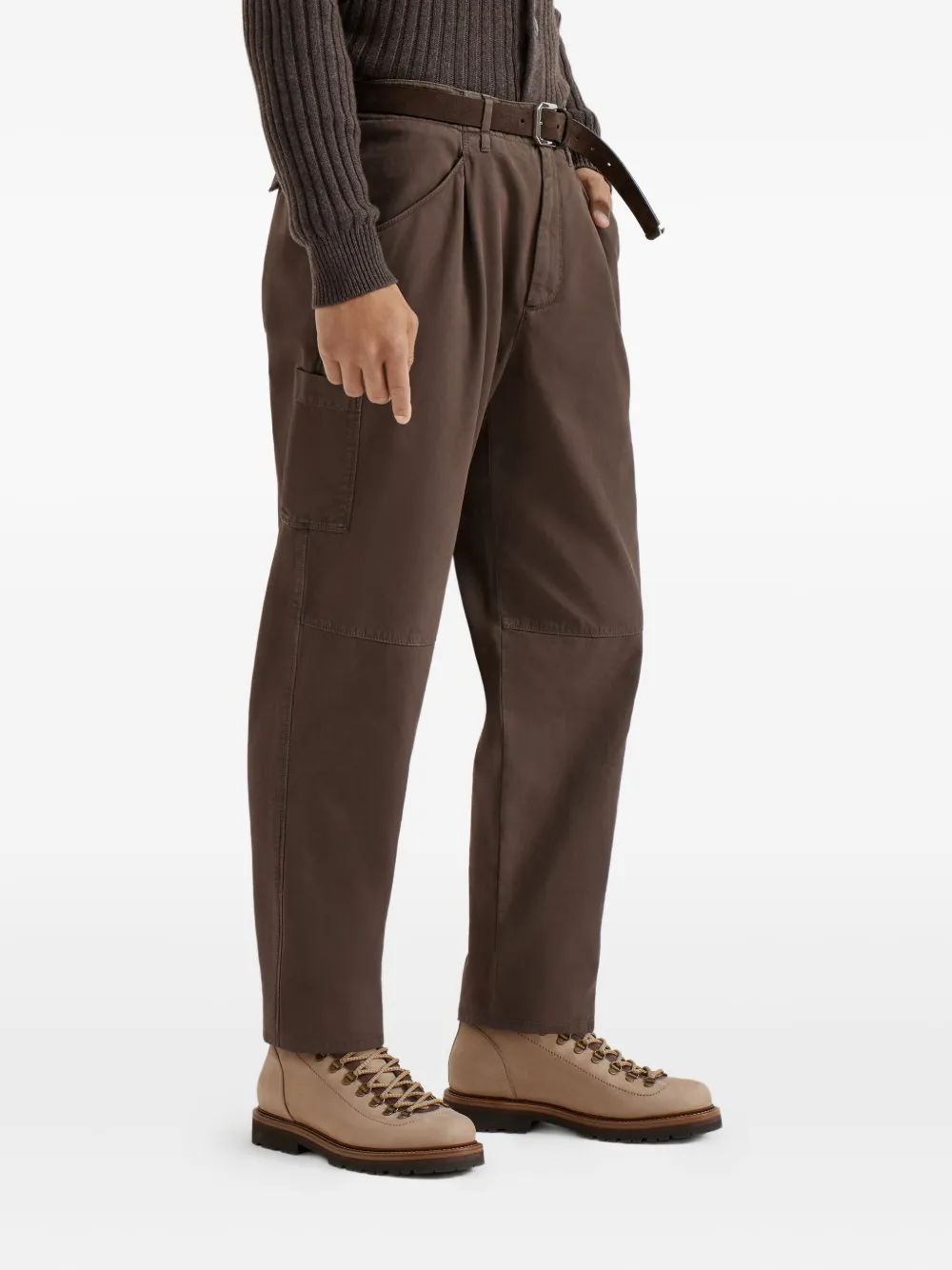 Brunello Cucinelli Straight broek Bruin