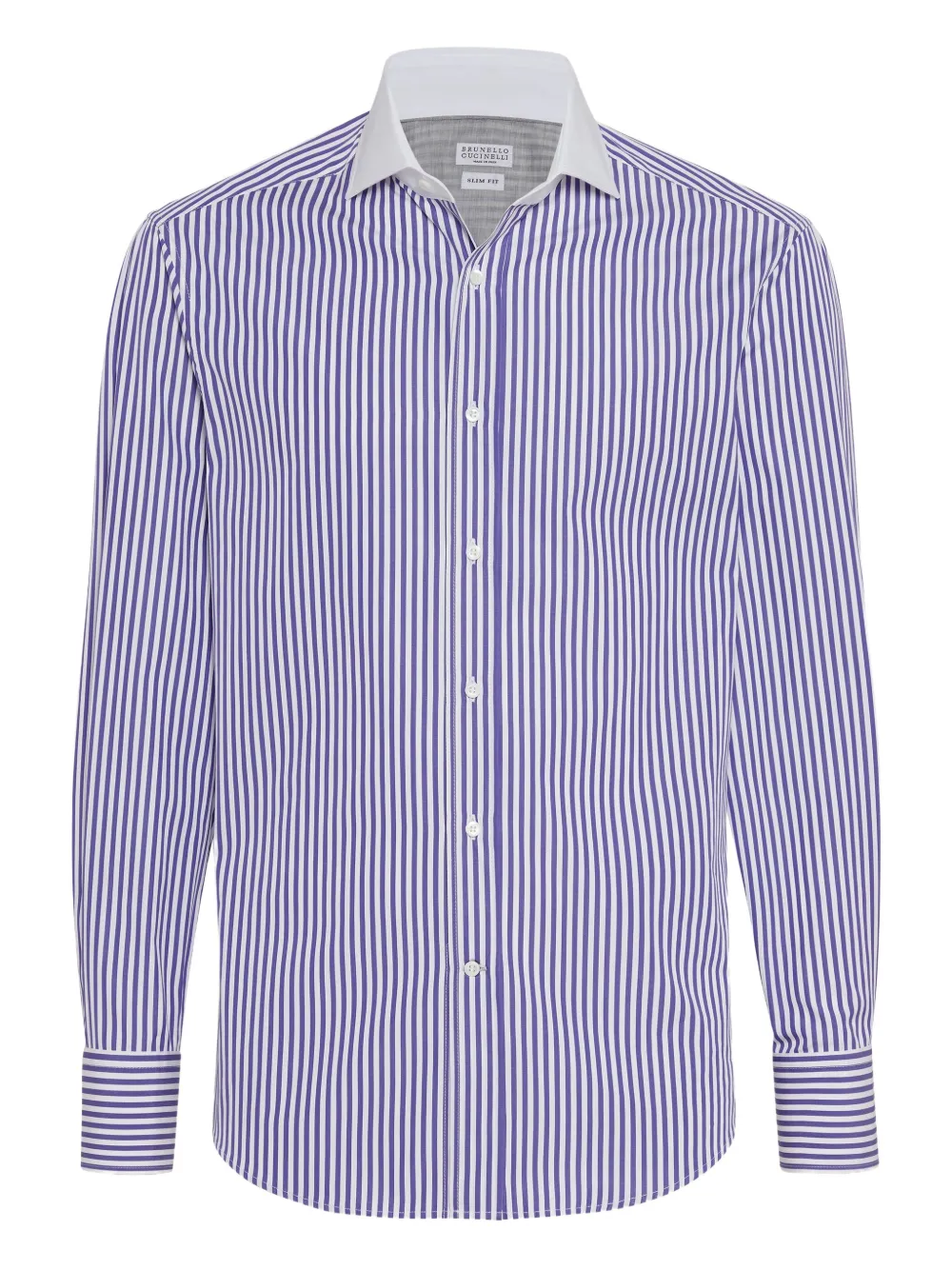 Brunello Cucinelli Gestreept overhemd Blauw