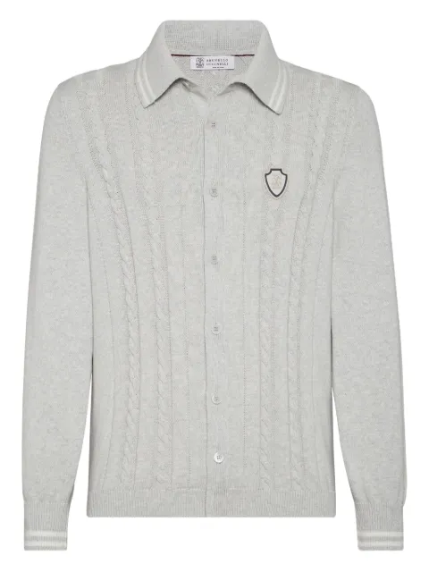 Brunello Cucinelli cable-knit cardigan