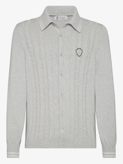 Brunello Cucinelli cable-knit cardigan