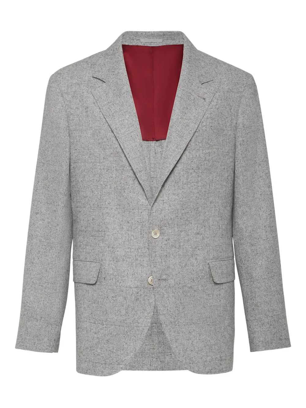 Brunello Cucinelli Blazer met drie knopen Grijs