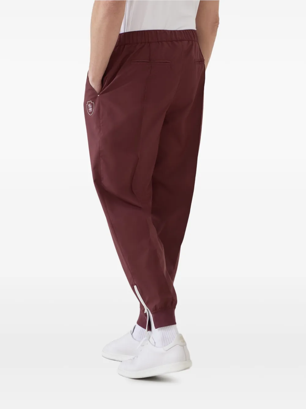 Brunello Cucinelli Trainingsbroek met logoprint Rood