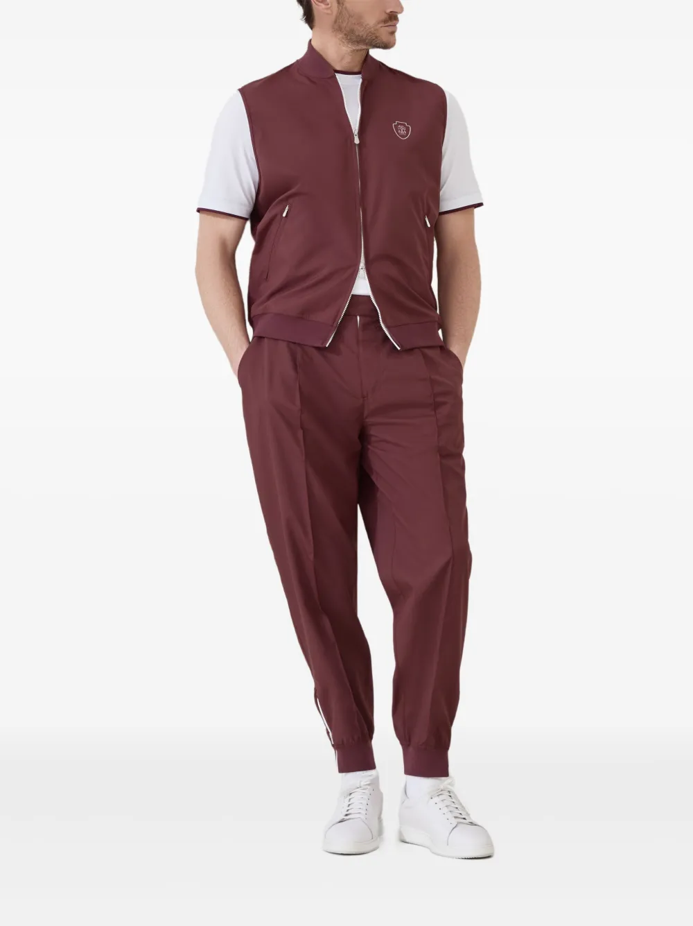 Brunello Cucinelli Trainingsbroek met logoprint Rood