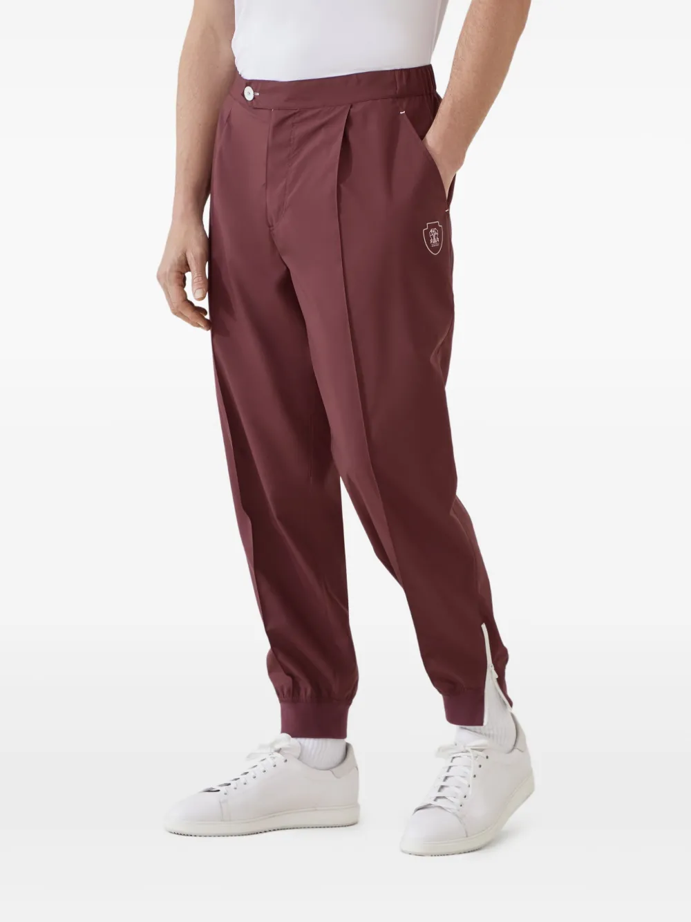 Brunello Cucinelli Trainingsbroek met logoprint Rood