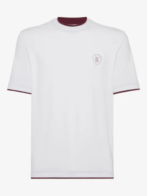 Brunello Cucinelli logo-plaque crew-neck T-shirt