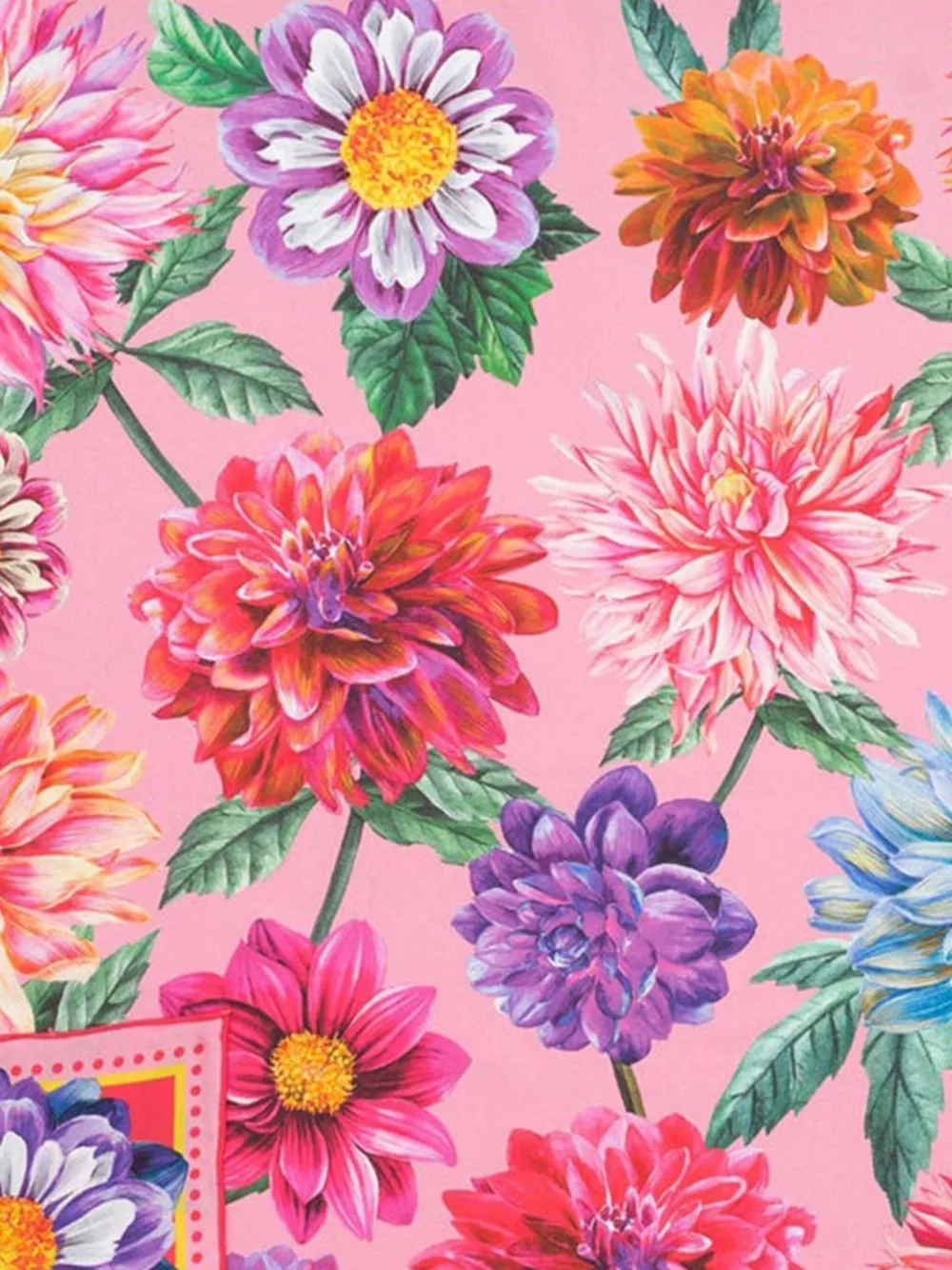 Echo Design Group floral-print silk scarf - Roze