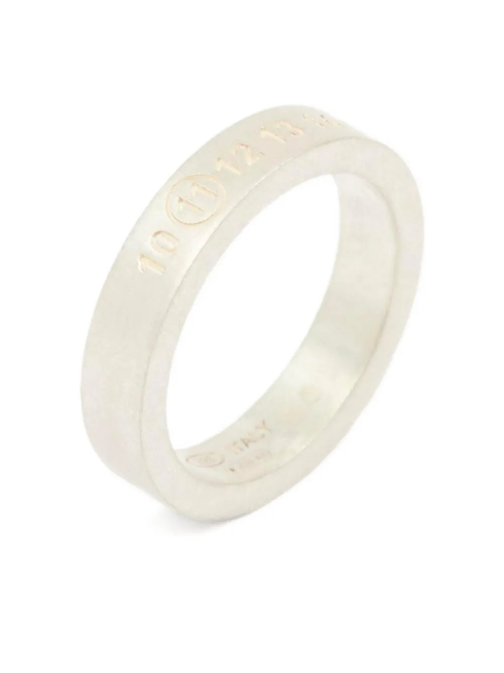  Maison Margiela Numerical-engraved Ring - Silver 