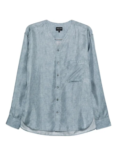 Giorgio Armani v-neck button-fastening shirt