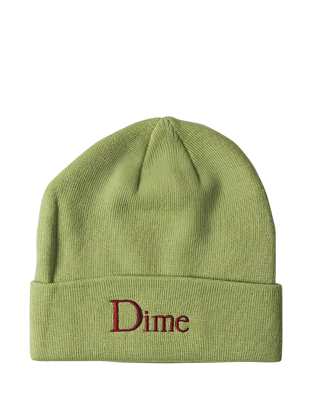 Dime Logo-embroidered Beanie In Green