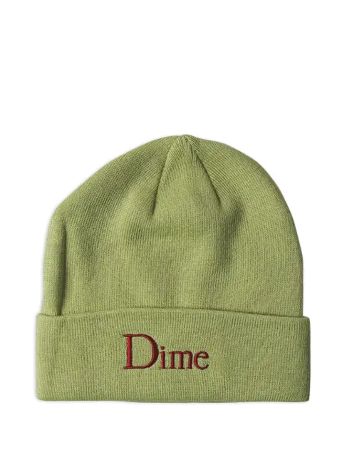 dime logo-embroidered beanie