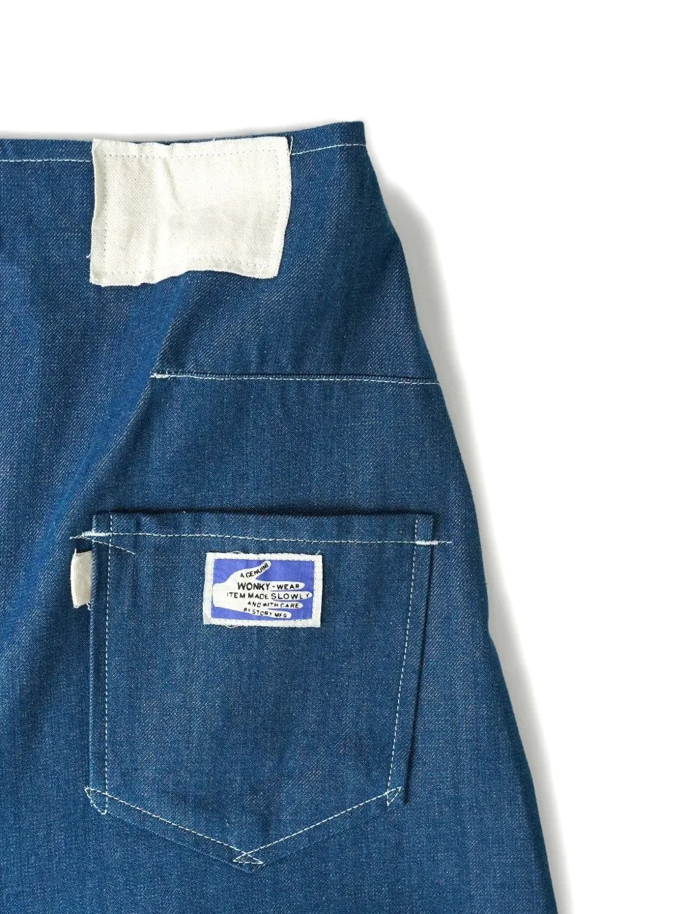 Story Mfg. Pocketed A-line Skirt In Blue