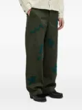 Brain Dead chenille-embroidered trousers - Green