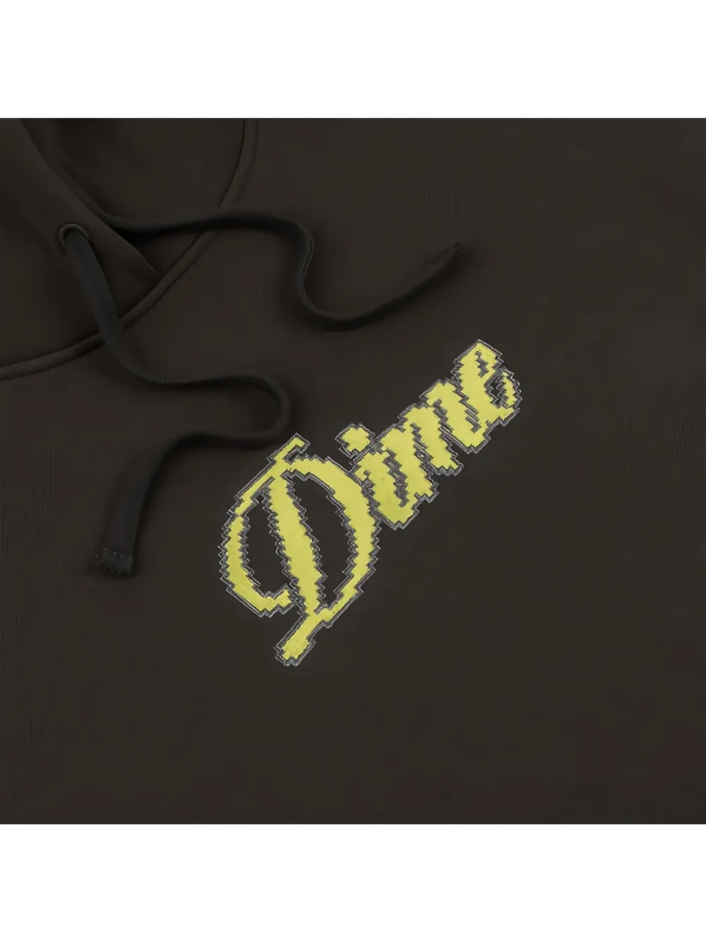Dime Cursive Pixel Hoodie In Black