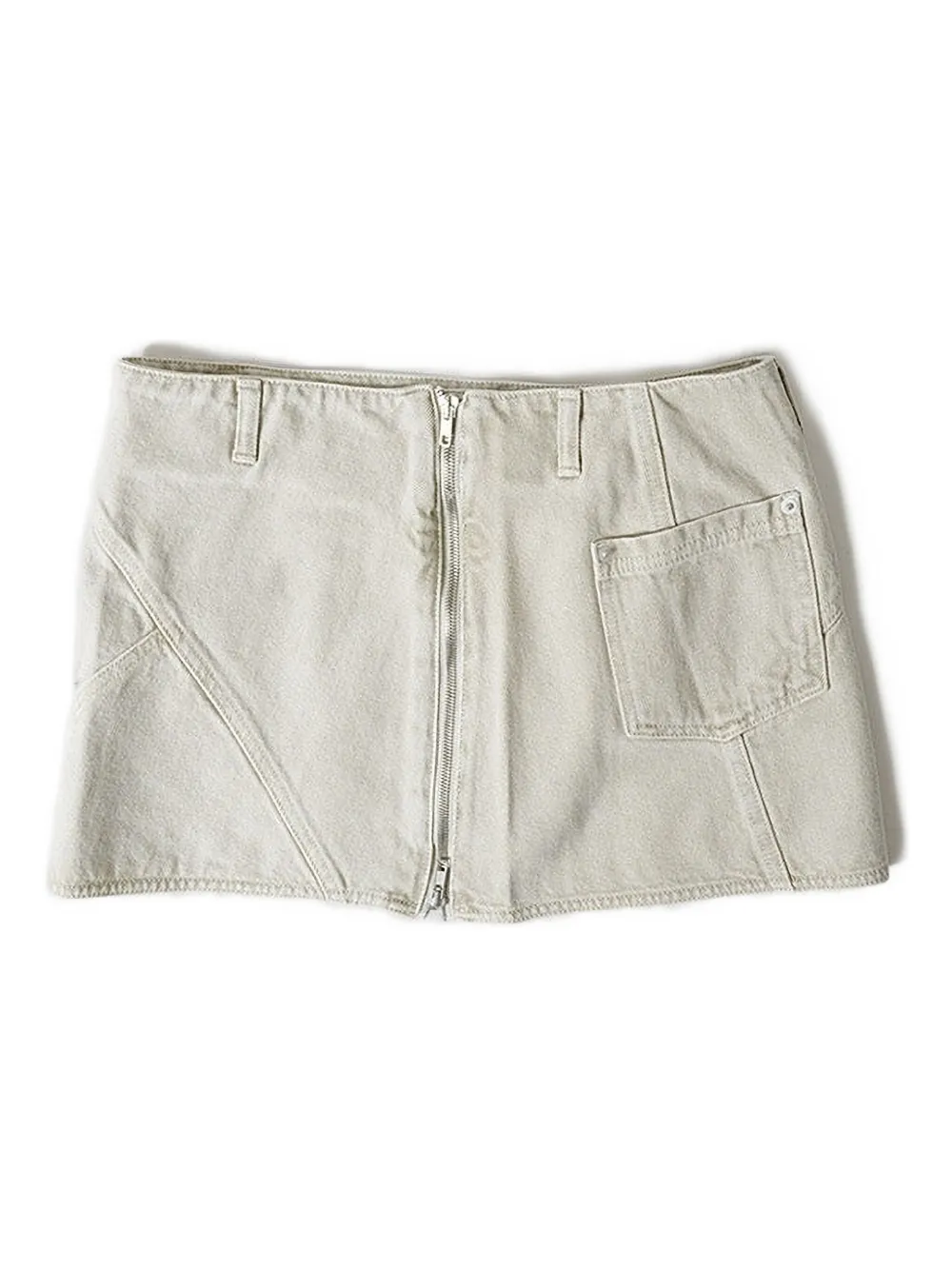 Gimaguas Beverly Denim Skirt In Neutral