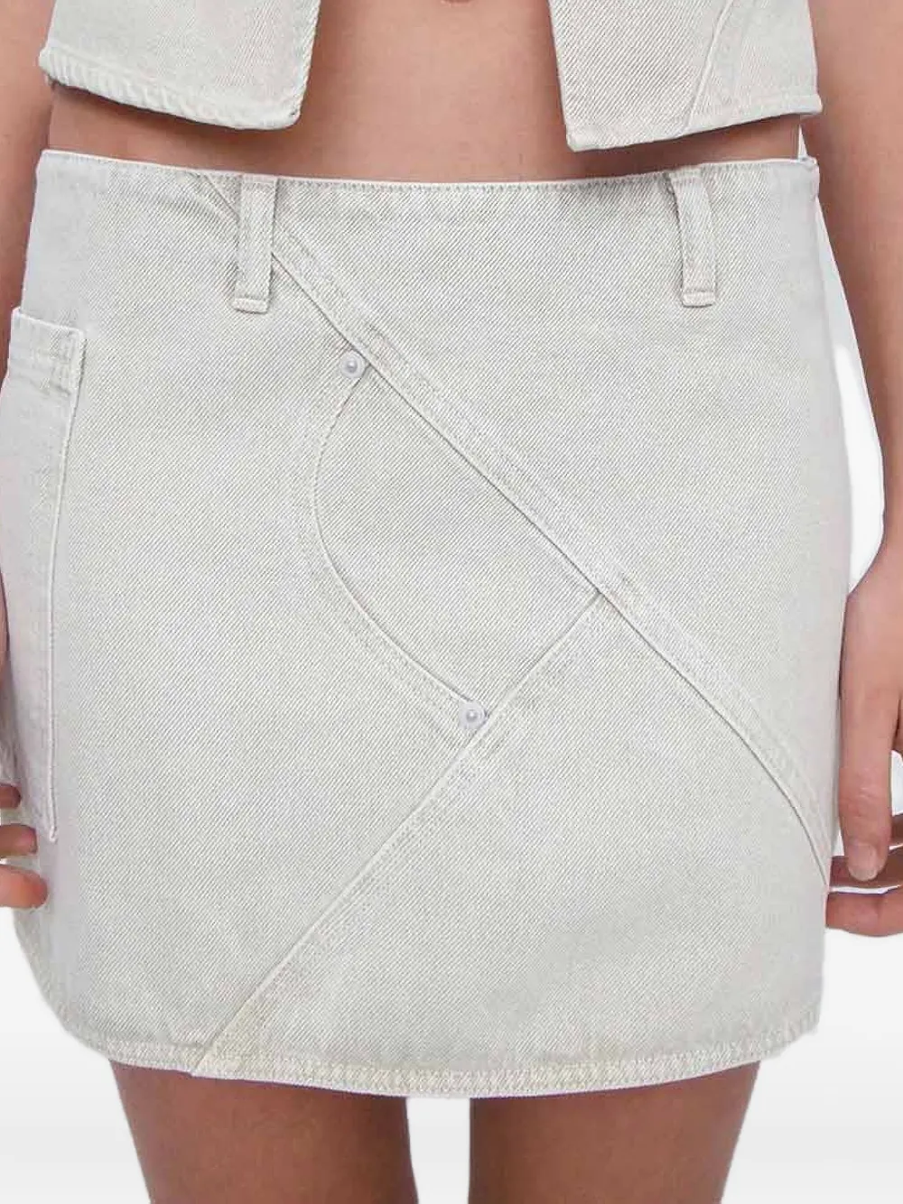 Gimaguas Beverly denim skirt - Beige