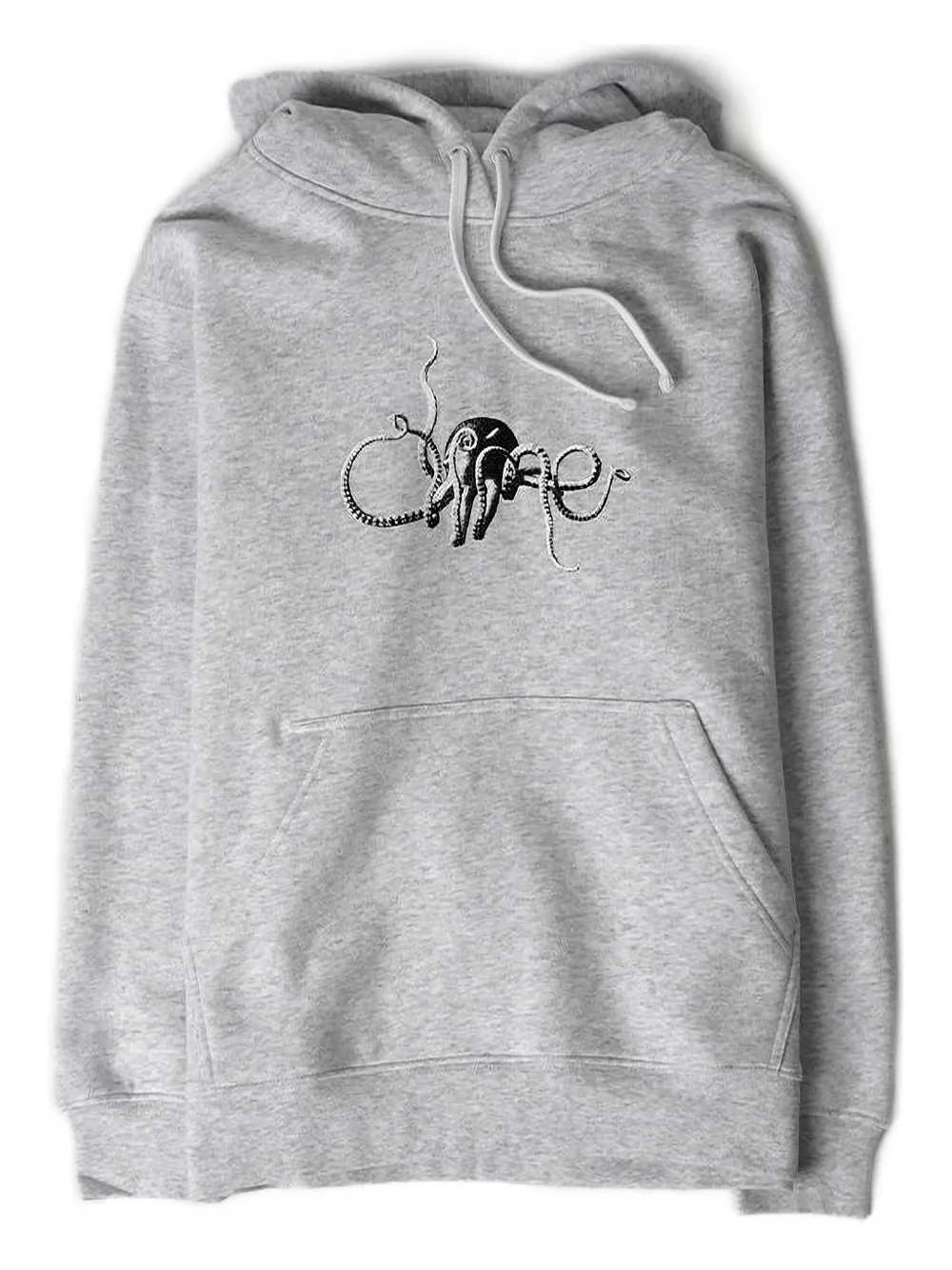 Dime Octopus-print Hoodie In Gray