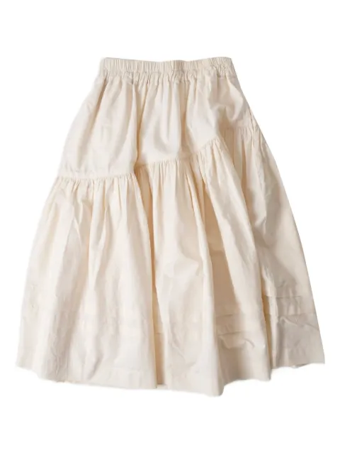 STORY mfg. elasticated-waist tiered A-line skirt
