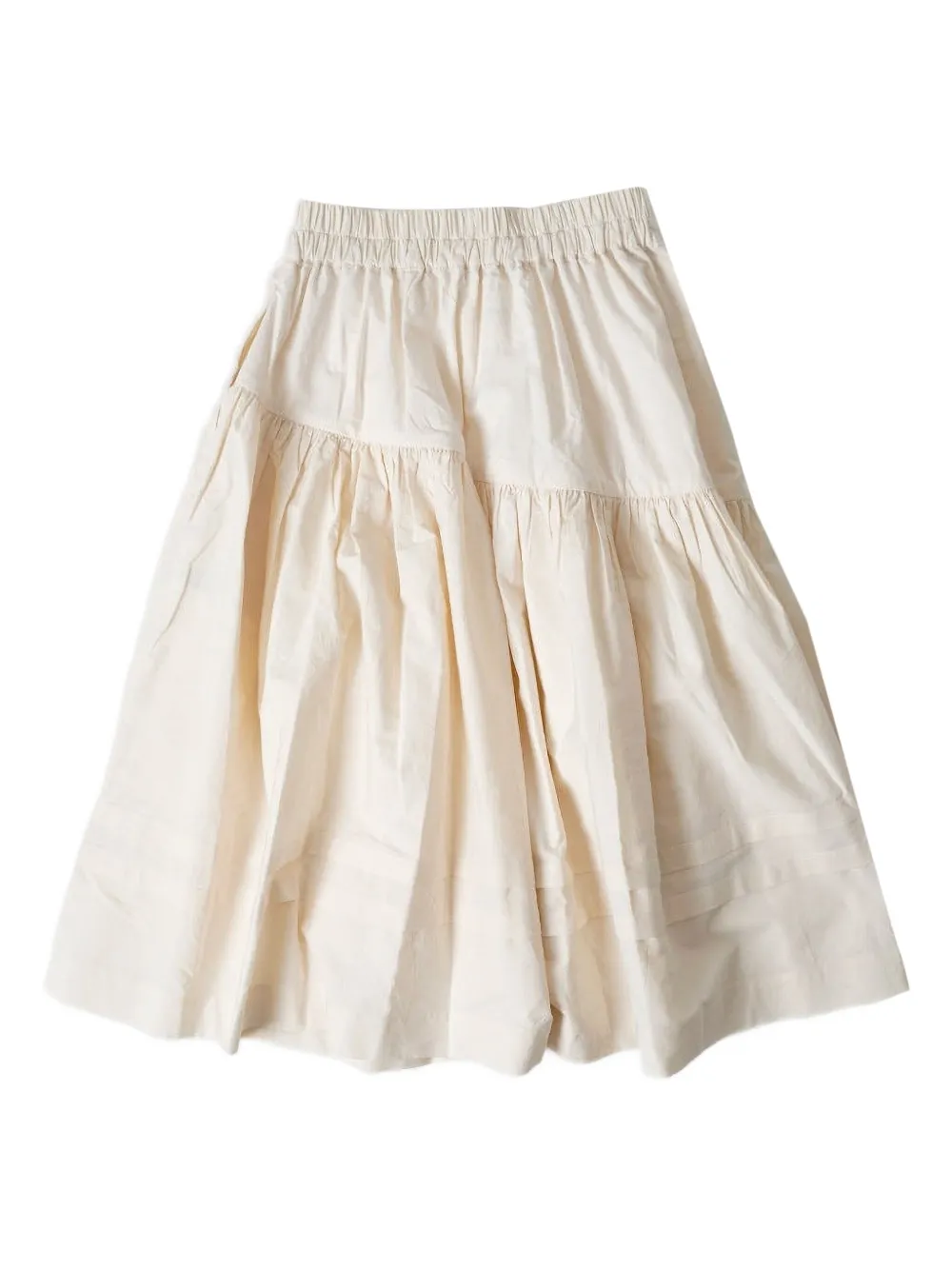 STORY mfg. elasticated-waist tiered A-line skirt | A-Line Skirts | Image 2
