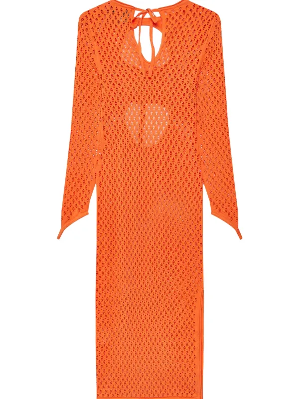 House Of Sunny Cutout Knit Dress | Orange | FARFETCH AO