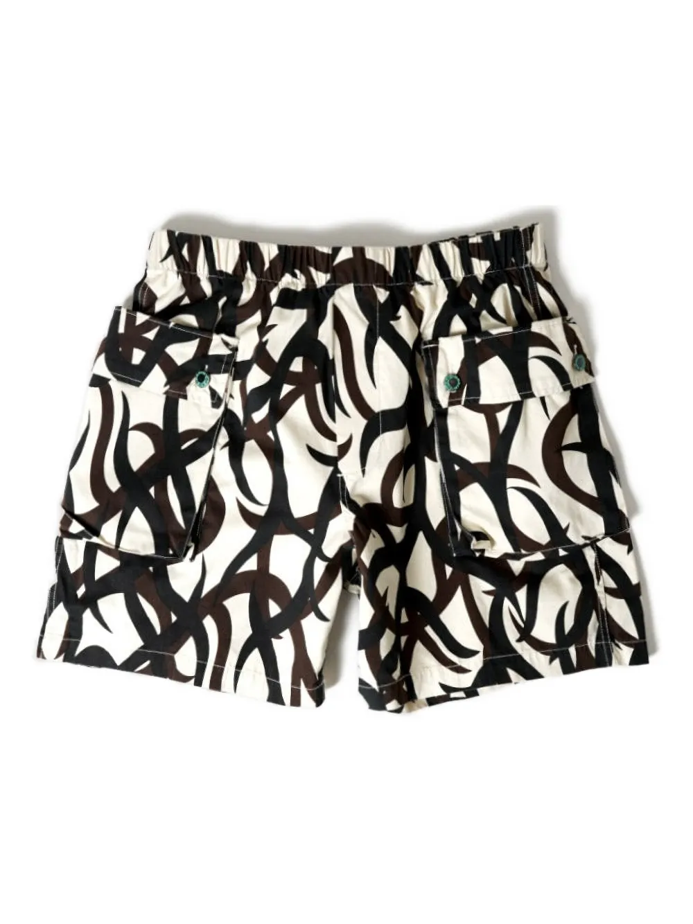 Brain Dead Abstract-print Shorts In Black